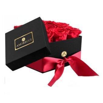 Caja negra 9 rosas rojas - Imagen 2