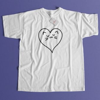 Polo para mujer Corazón de gatito - Imagen 2