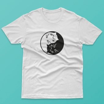 Polo mujer Diseño Yin Yang Gatuno - Imagen 2