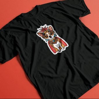Chihuahua inca camiseta-negro - Imagen 2