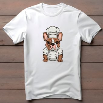 Bulldog camiseta chef - Imagen 2