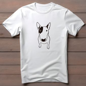 Polo estampado Bullterrier-blanco - Imagen 2